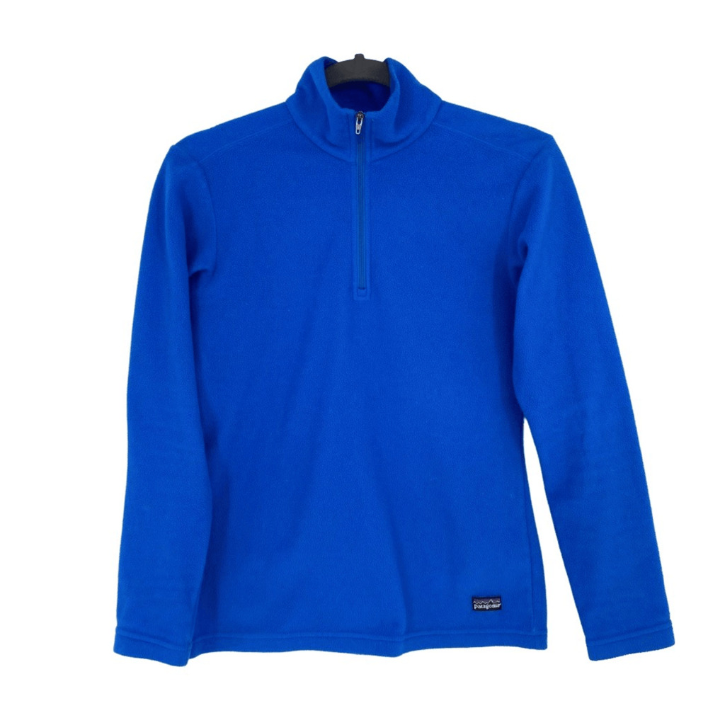 Patagonia Womens Long Sleeve Fleece Top Size XS Blue Hiking Outdoor Gorpcore